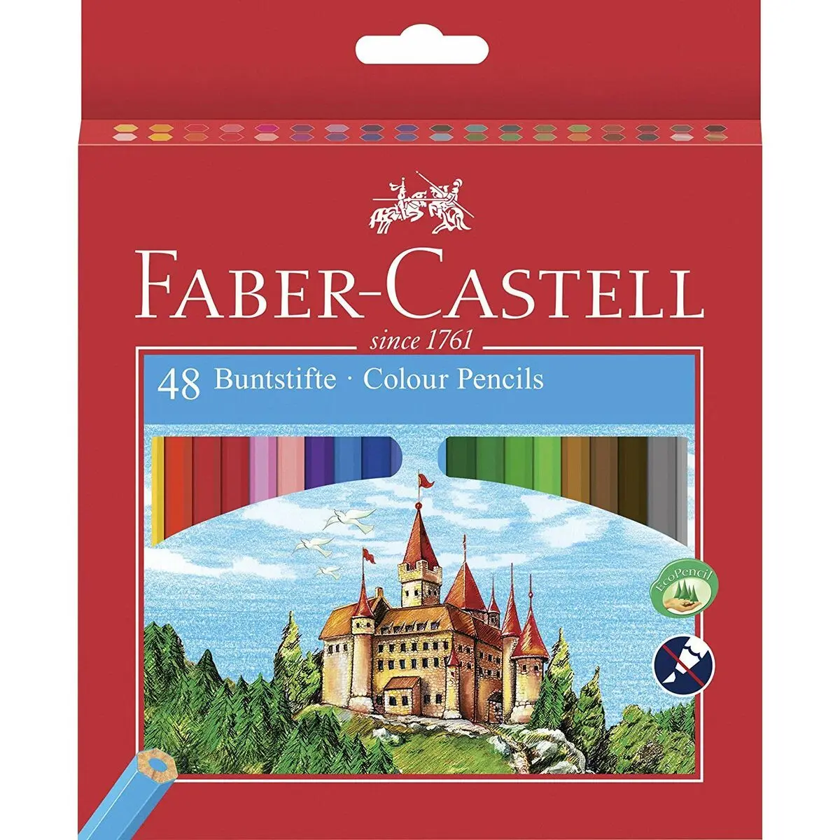 Matite colorate Faber-Castell Castle Multicolore 48 Pezzi