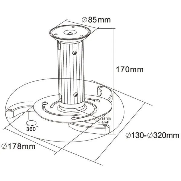 VP STAFFA C80 13-20CM 15KG SILVER