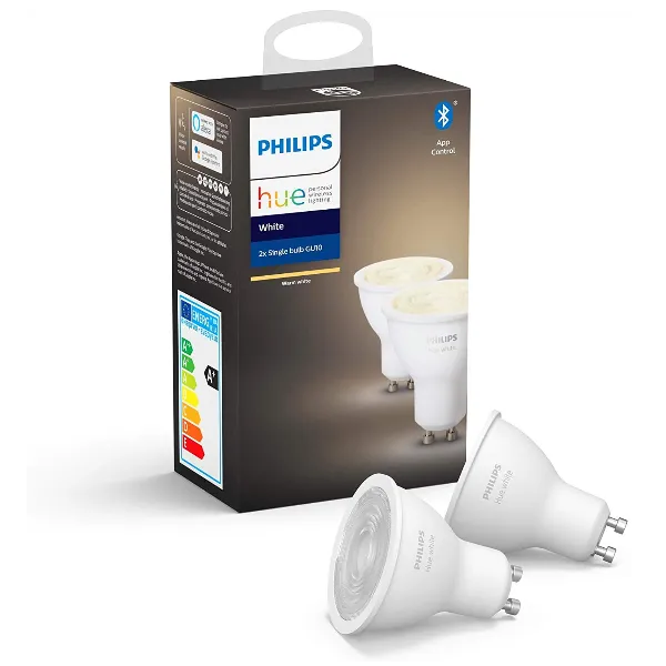 HUE WHITE 2 X LAMP GU10 5.5W DLC