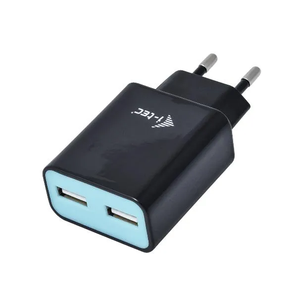 USB POWER CHARGER 2 PORT 2.4A BLACK