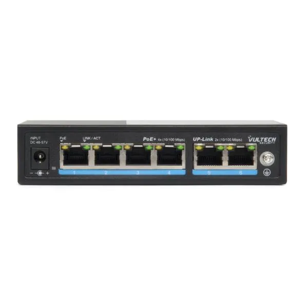 SWITCH POE VULTECH SECURITY 4 PORT