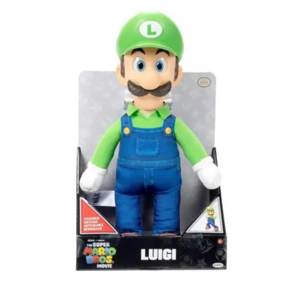 SUPER MARIO MOVIE PLUSH LUIGI 38 CM