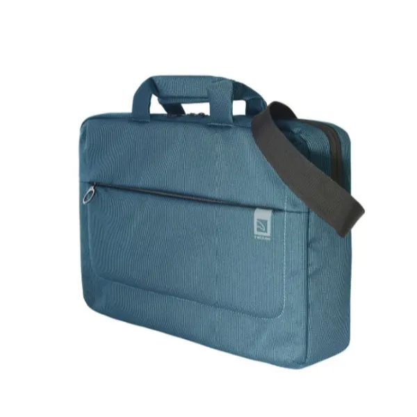 BORSA SLIM LOOP 15  AZZURRO