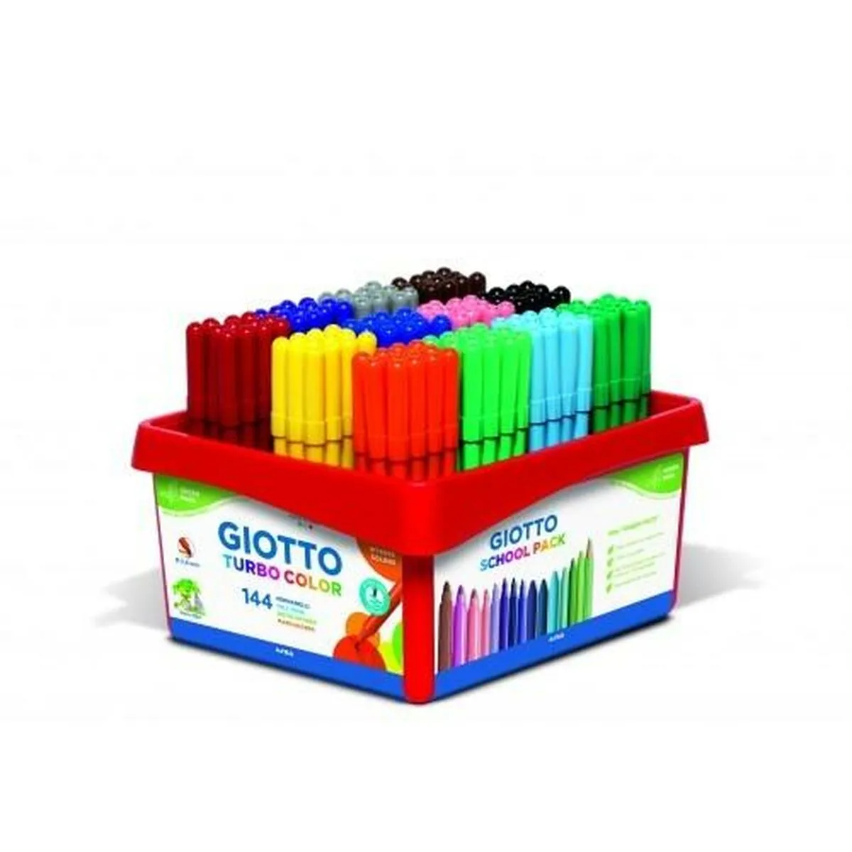 Pennarelli Giotto TURBO COLOR SCHOOLPACK 144 Pezzi