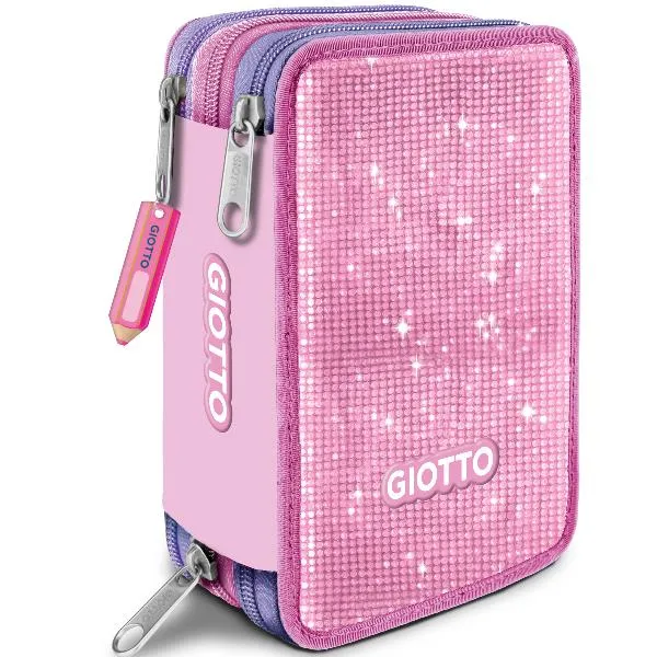 ASTUCCIO 3 ZIP CRYSTAL PINK