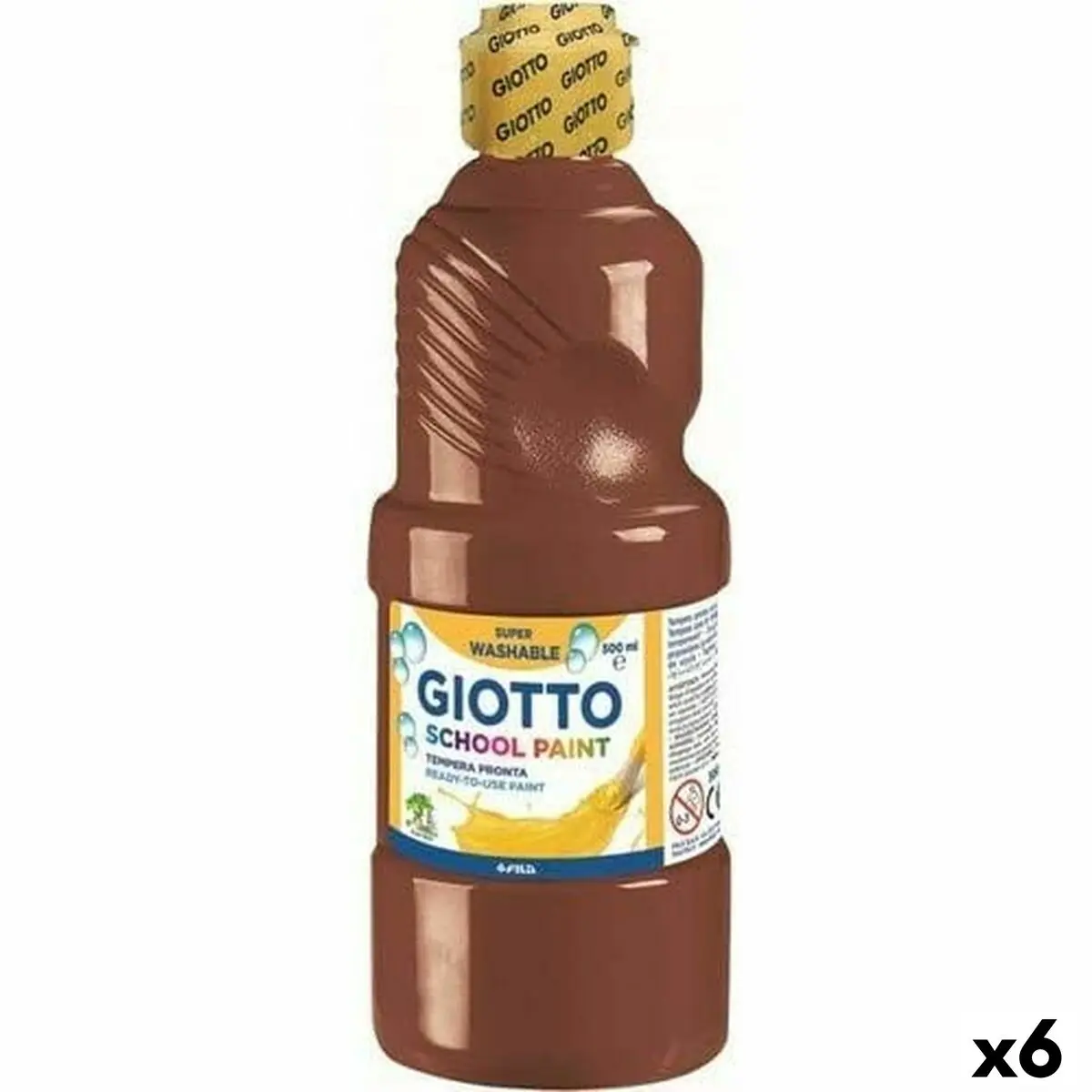 Pittura a tempera Giotto   Marrone 500 ml (6 Unità)