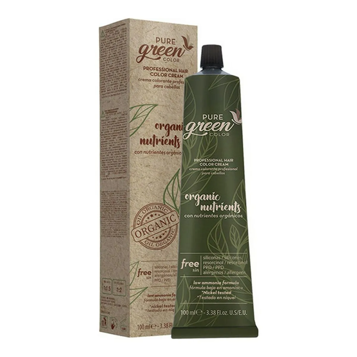 Crema Colorante Pure Green Green 100 Nº 7.0 (100 ml)