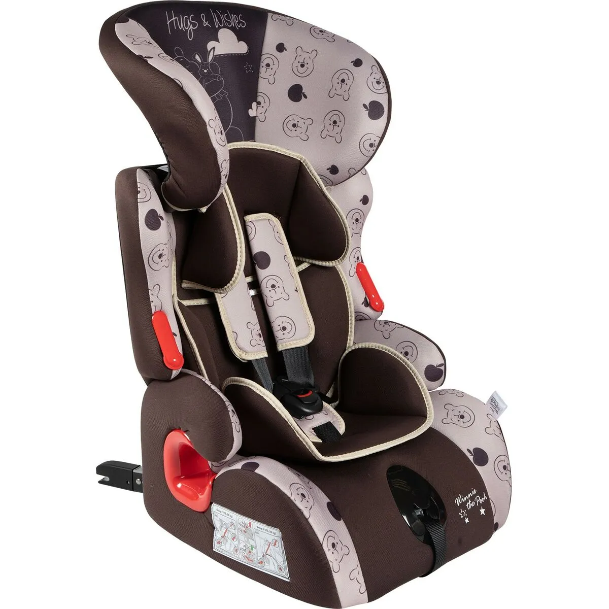 Seggiolino Auto Winnie The Pooh CZ10593 9 - 36 Kg Grigio ISOFIX