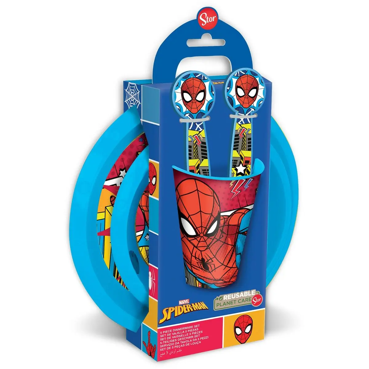 Set di Accessori per Bambini Spider-Man CZ11313 Plastica (5 Pezzi)