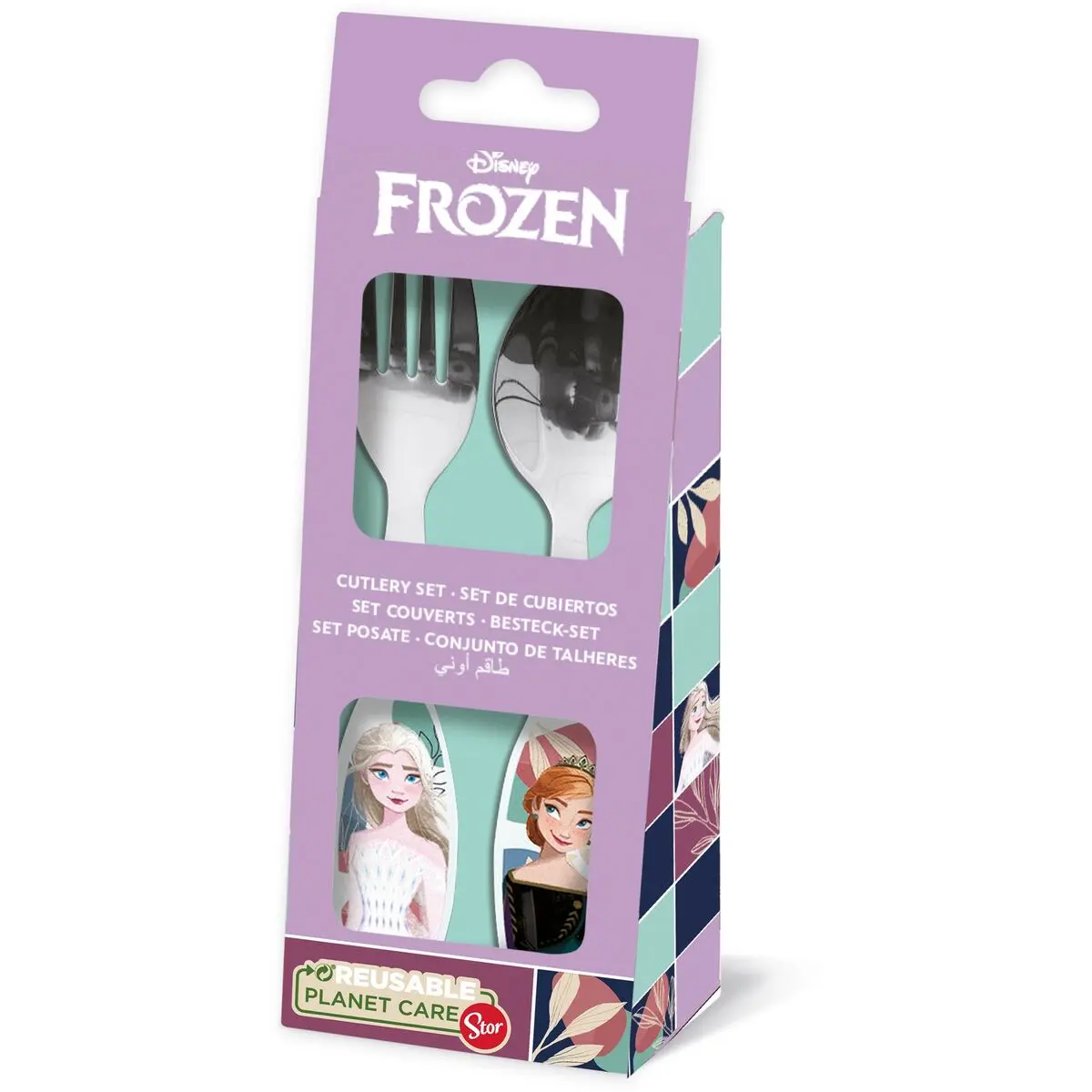 Servizio di Posate Frozen CZ11341 Acciaio inossidabile Per bambini 2 Pezzi