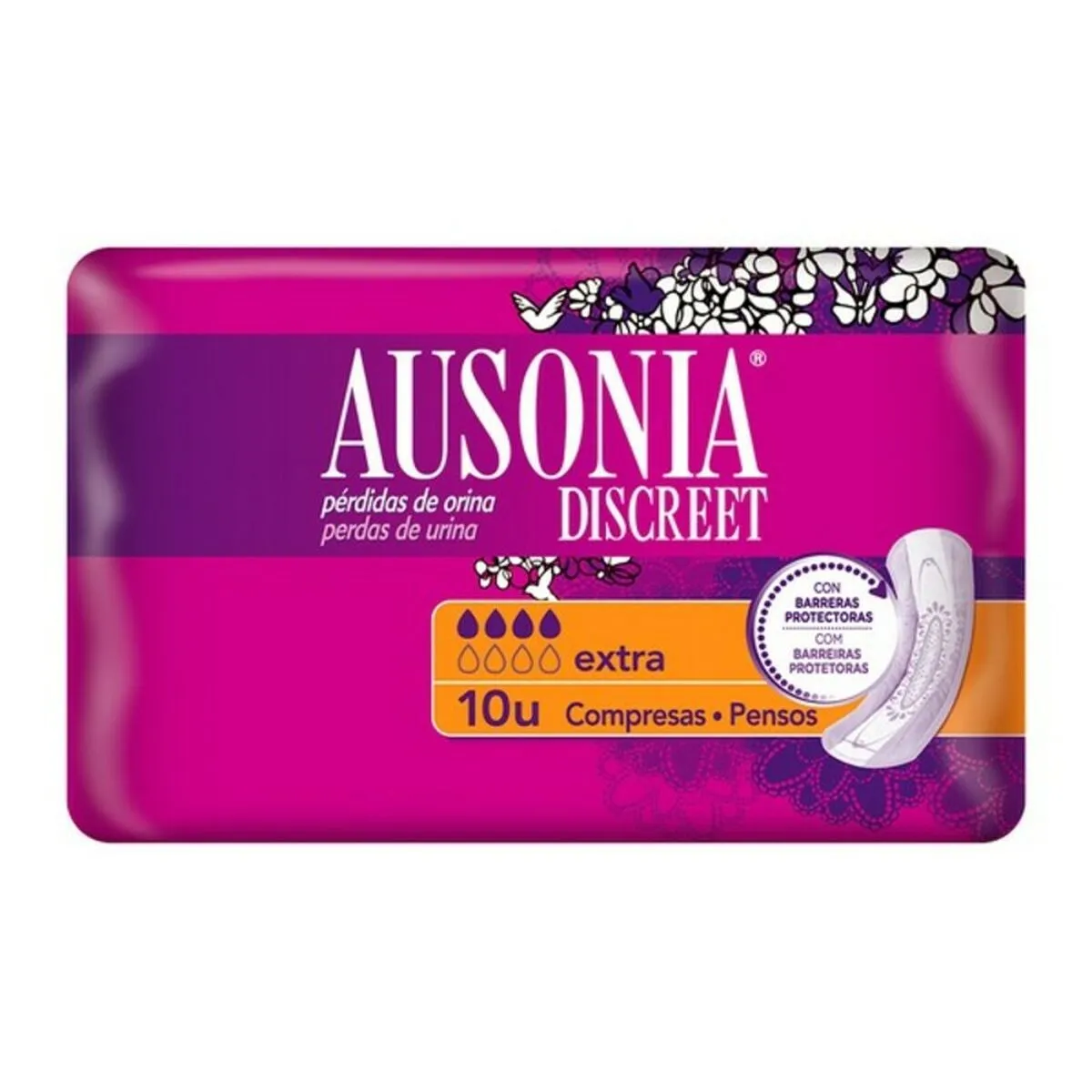 Assorbenti da incontinenza Extra Ausonia Discreet (10 uds) 10 Unità