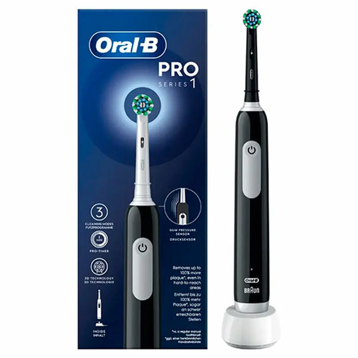 Spazzolino da Denti Elettrico Oral-B Pro 1 Nero