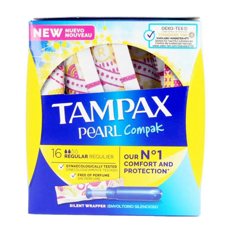 Assorbenti Interni Regolari PEARL Tampax (16 uds) (16 uds) (18 uds)