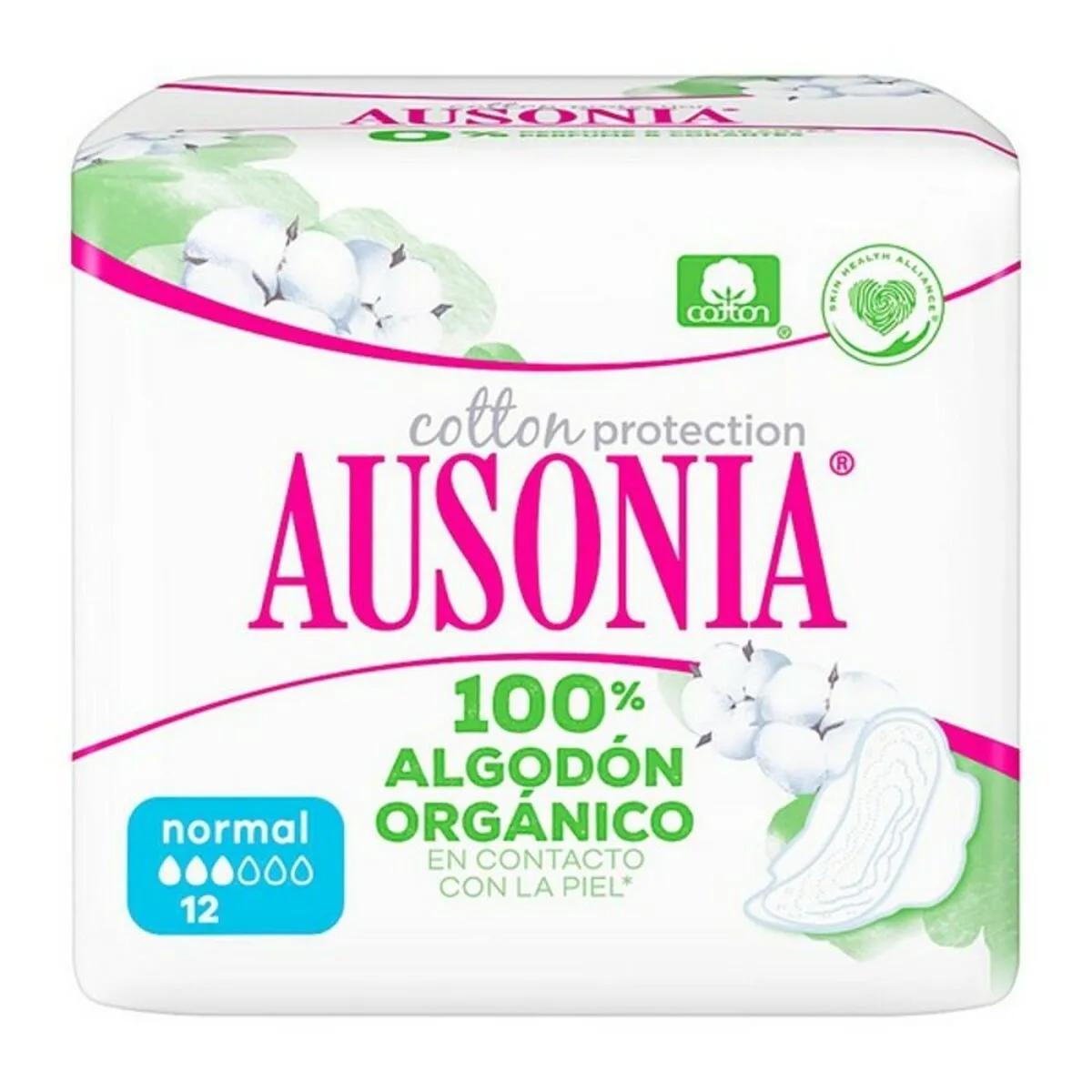 Assorbenti Normali con Ali Organic Ausonia (12 uds)