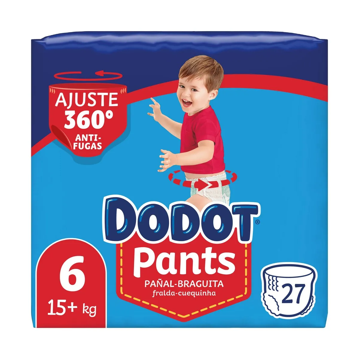 Pannolini usa e getta Dodot Dodot Pants 15+ kg Taglia 6 27 Unità