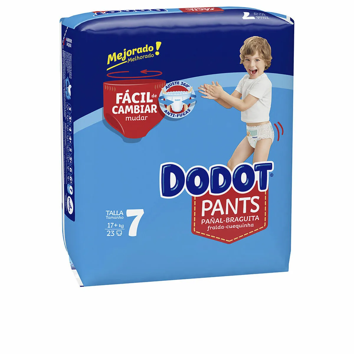 Pannolini Dodot Pants Taglia 7 17 kg (23 Unità)