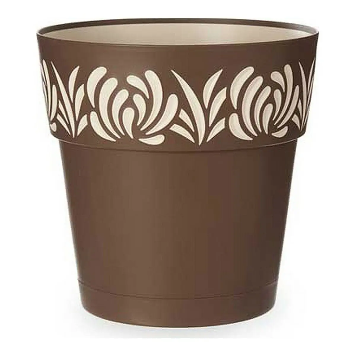 Vaso Autoirrigante Stefanplast Gaia Marrone Plastica Vaniglia 29 x 29 x 29 cm