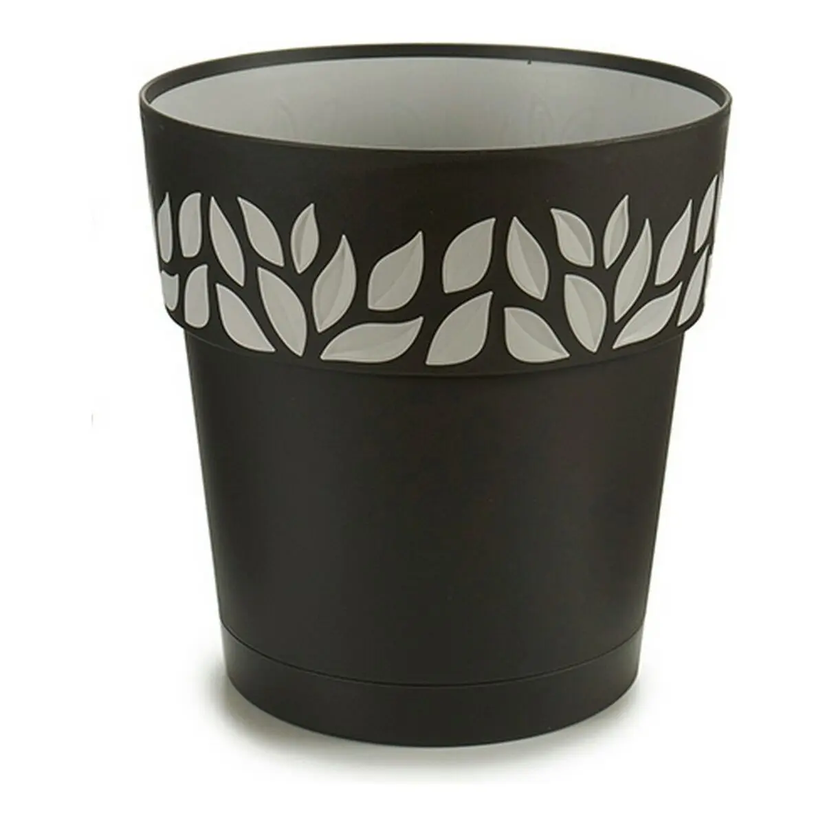 Vaso Stefanplast 3920229 Grigio 25 x 25 x 25 cm Antracite Plastica