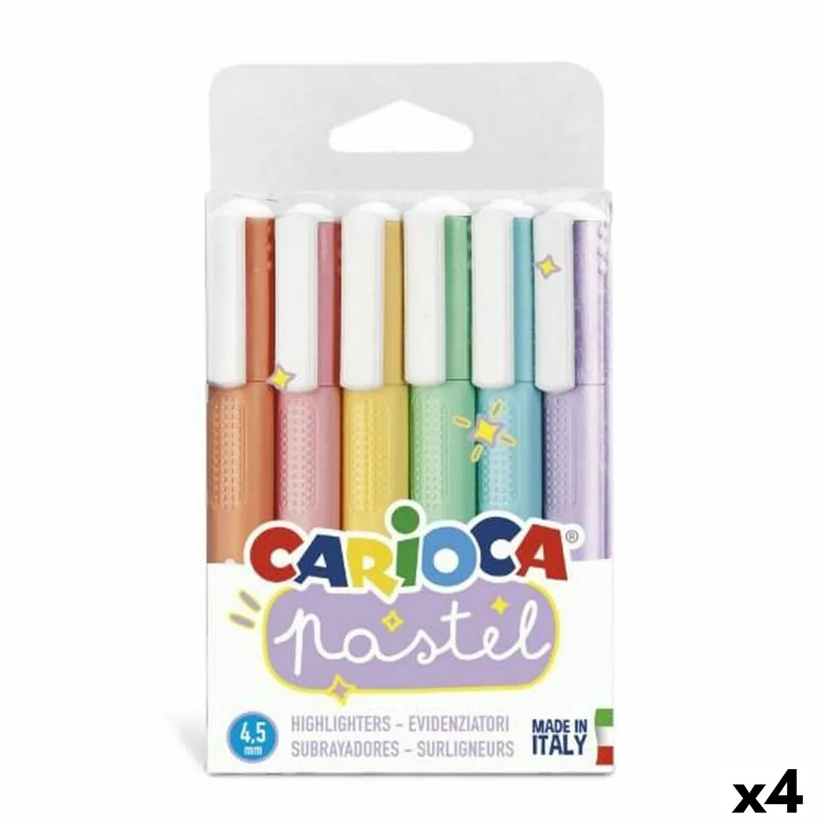 Set di Pennarelli Carioca 6 Pezzi Multicolore Torta