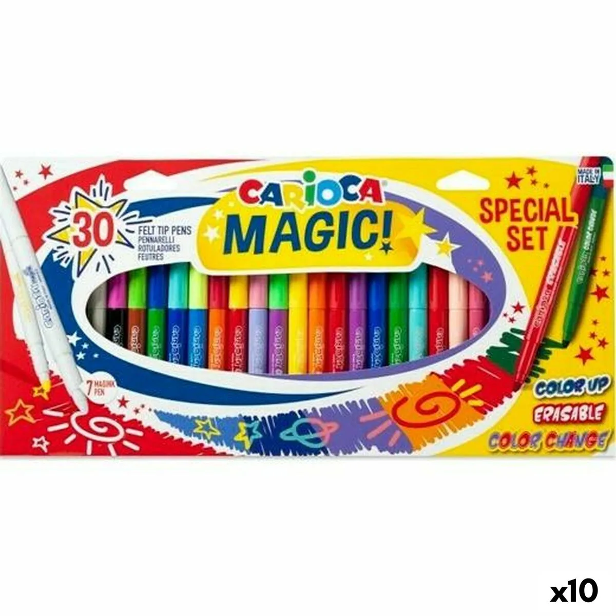 Set di Pennarelli Carioca Magic! Multicolore 30 Pezzi (10 Unità)