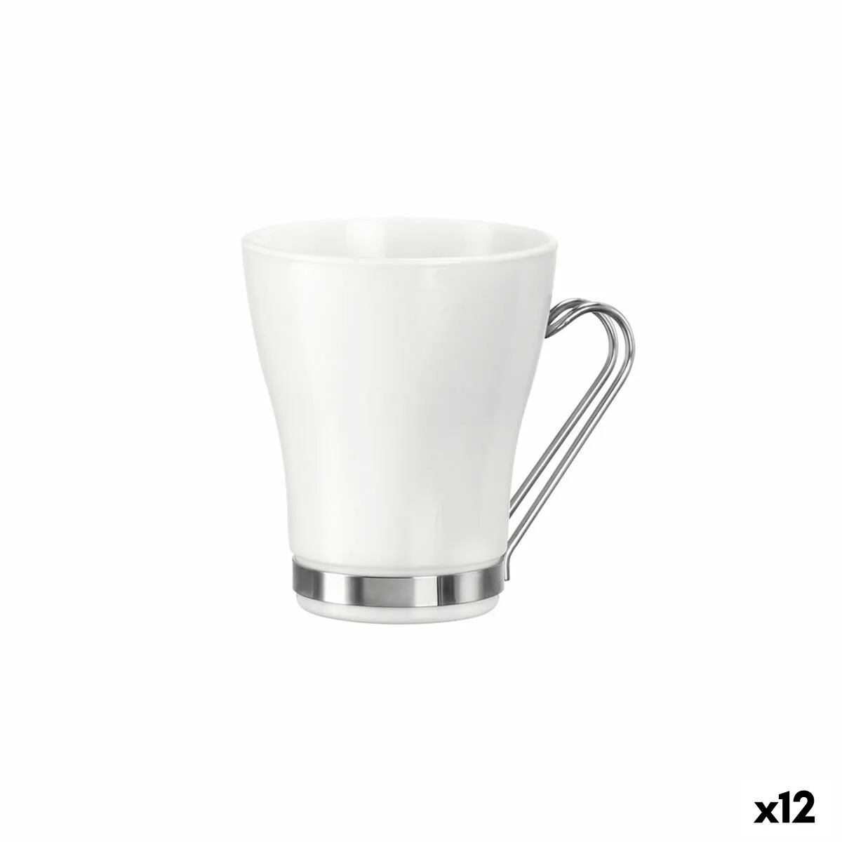 Tazza Bormioli Rocco Oslo Bianco Vetro 230 ml (12 Unità)