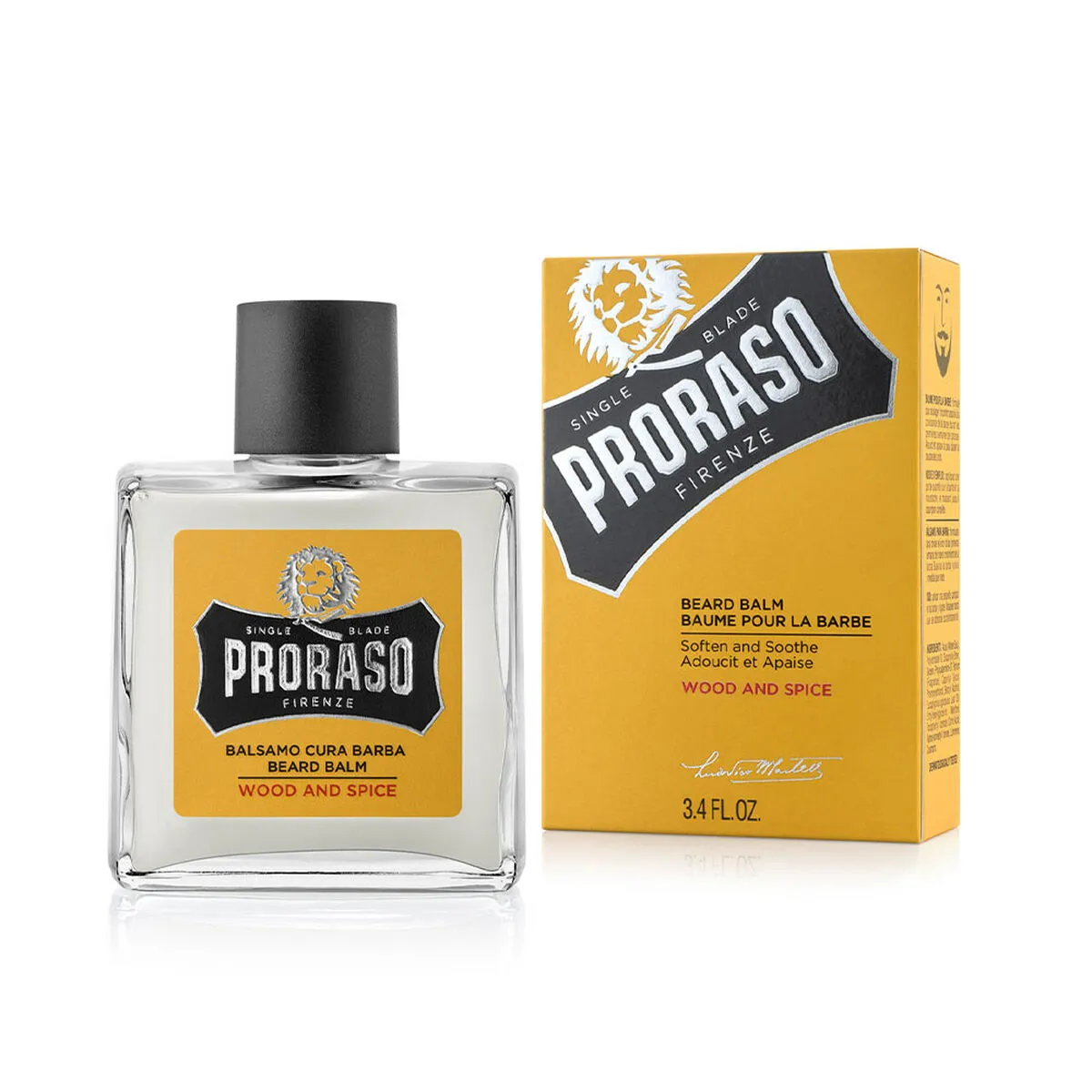 Balsamo per la Barba Yellow Proraso Wood And Spice 100 ml