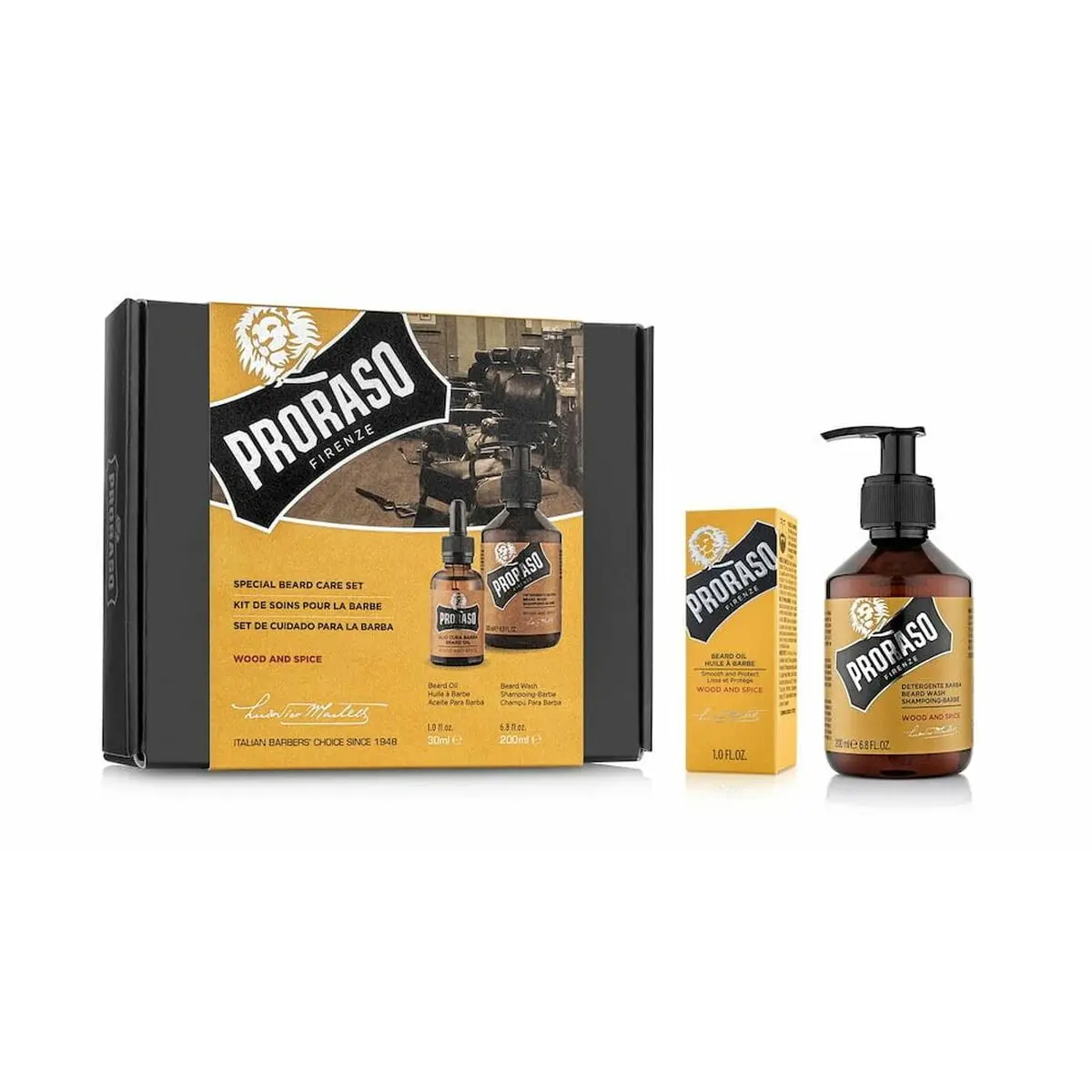 Set per la Cura della Barba Proraso Wood & Spice 2 Pezzi