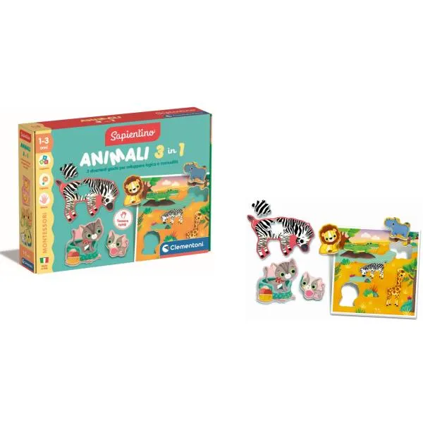 MONTESSORI - ANIMALI 3IN1