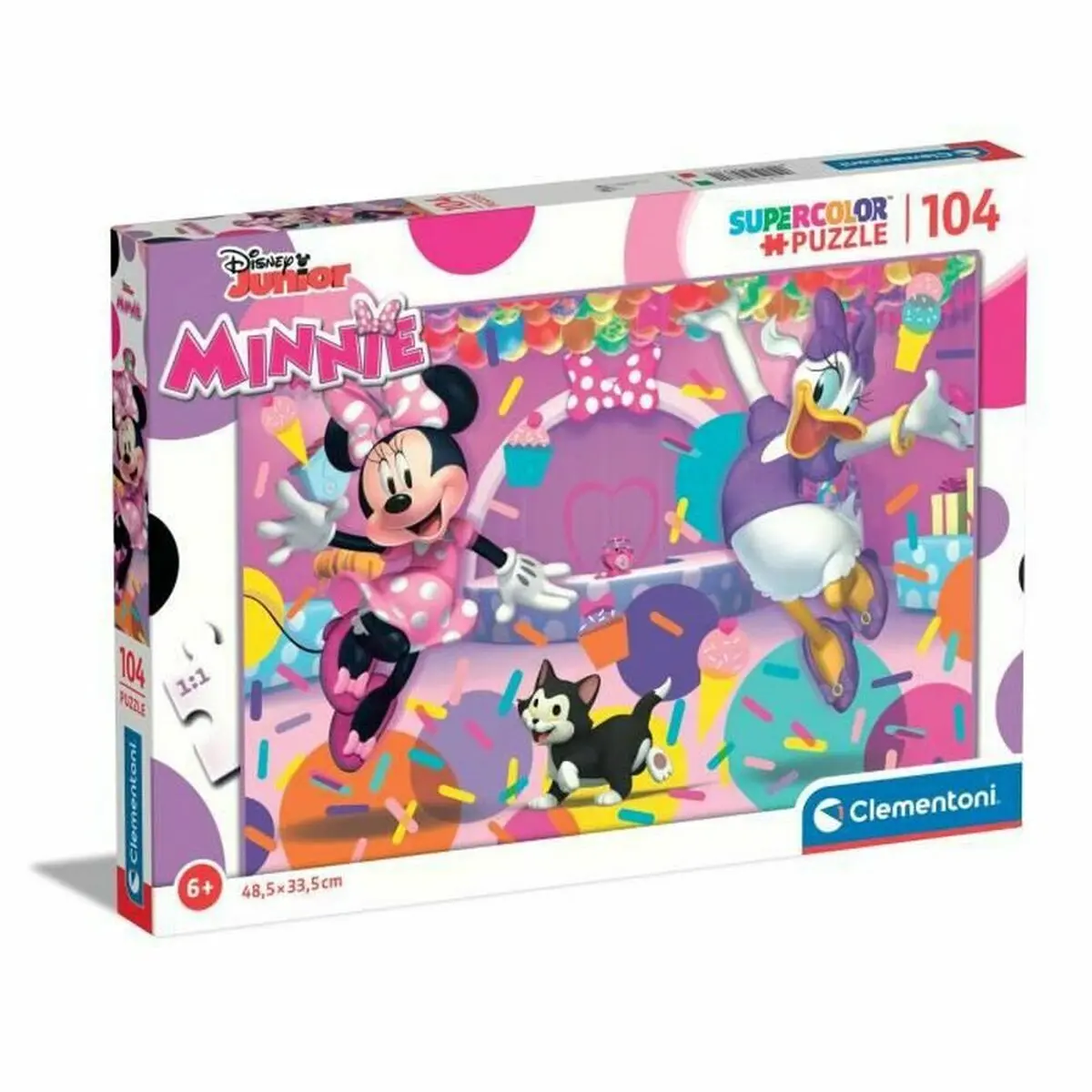 Puzzle per Bambini Clementoni SuperColor Minnie 25735 48,5 x 33,5 cm 104 Pezzi