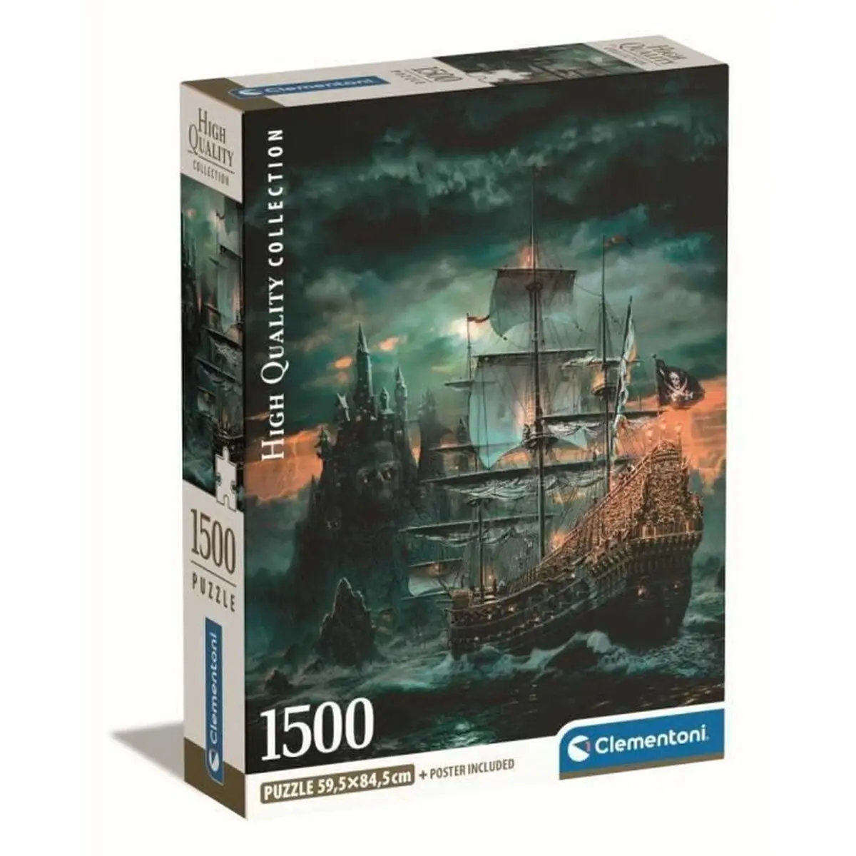 Puzzle Clementoni Bateau de pirate 1500 Pezzi