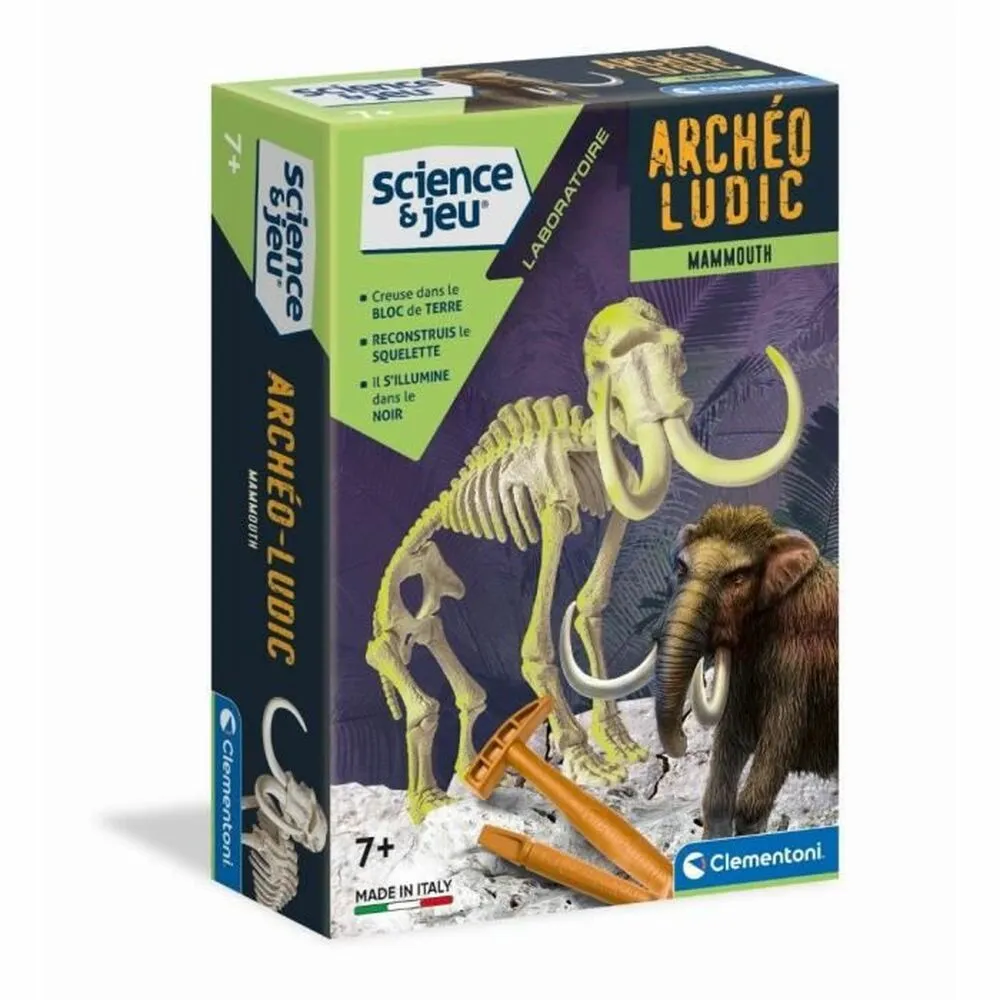 Gioco di Scienza Clementoni Archéo Ludic Mammoth Fluorescente