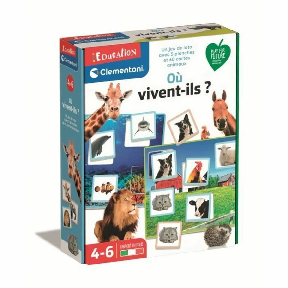 Gioco Educativo Prima Infanzia Clementoni Où vivent-ils?