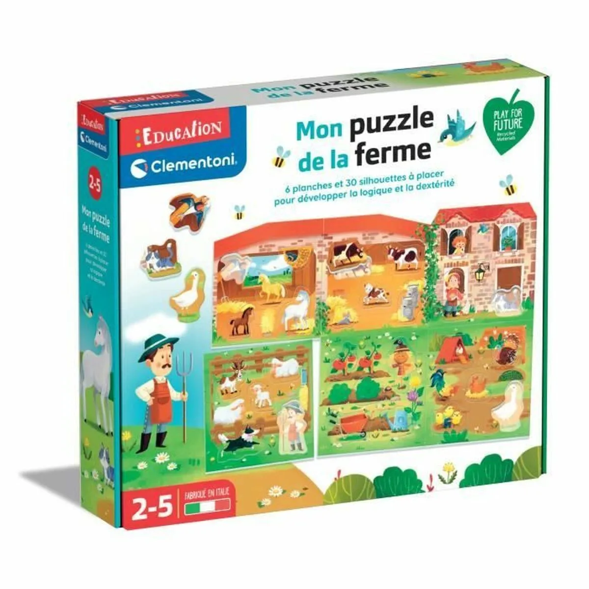 Gioco Educativo Clementoni Mon Puzzle de la Ferme (FR) Multicolore (30 Pezzi)