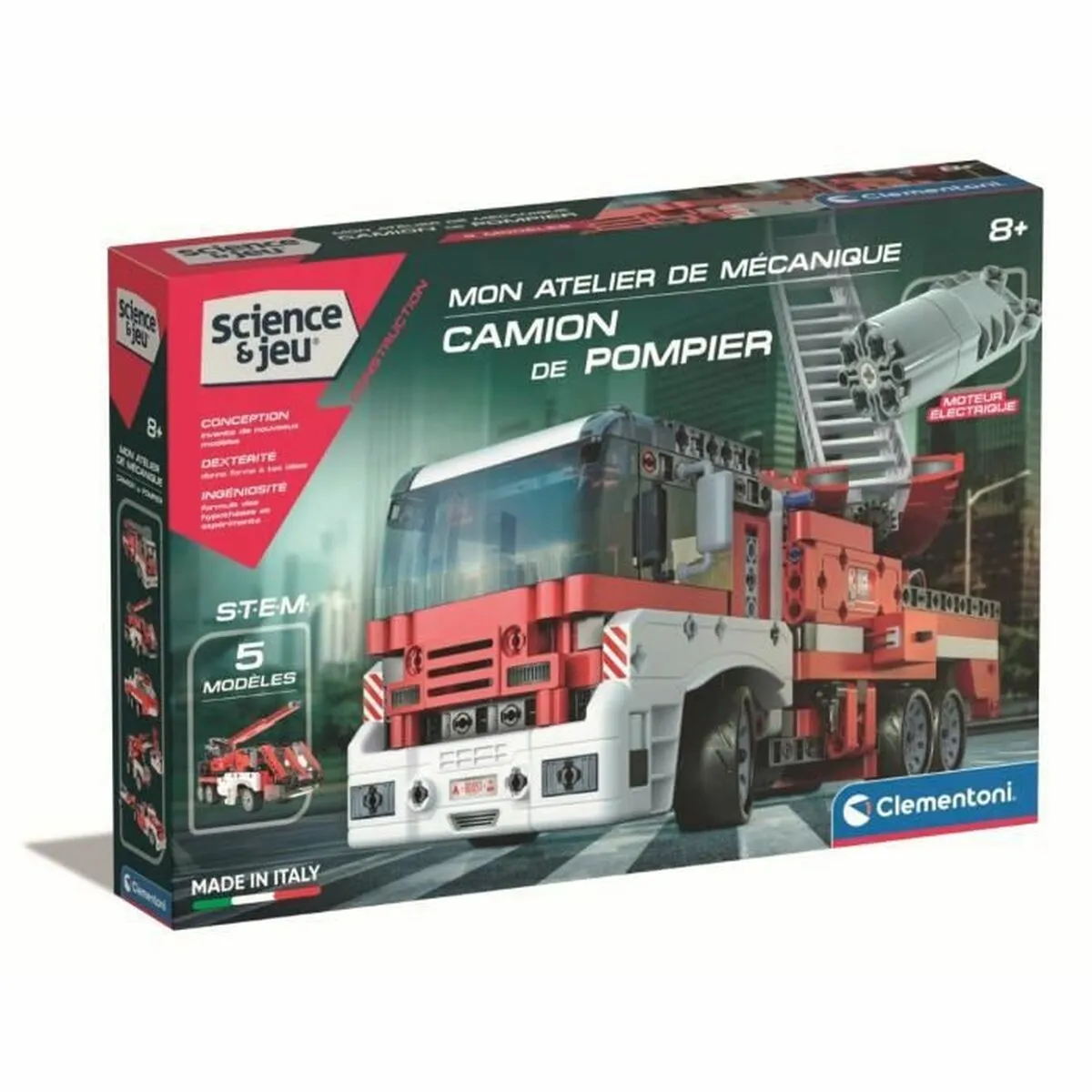 Camion dei Pompieri Clementoni Fire Truck STEM + 8 Anni 5 Modelli