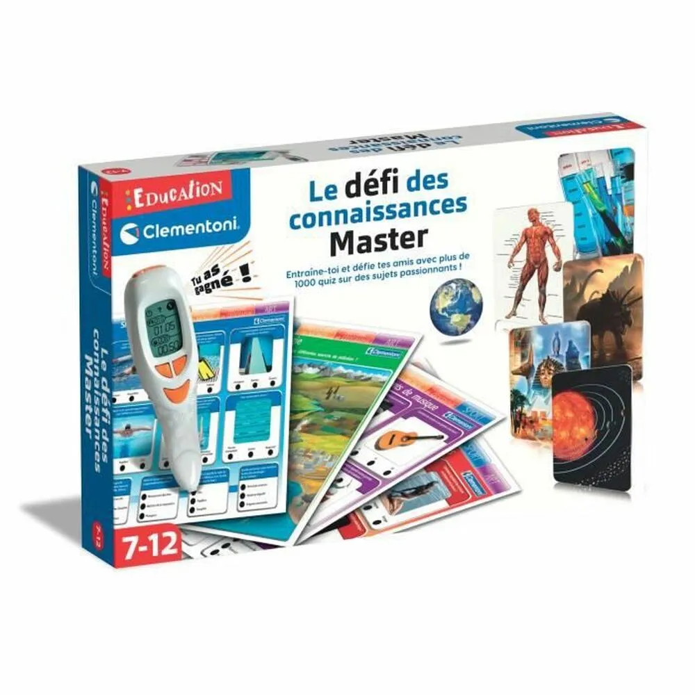 Gioco Educativo Clementoni The Challenge of Knowledge Master Multicolore (Francese)