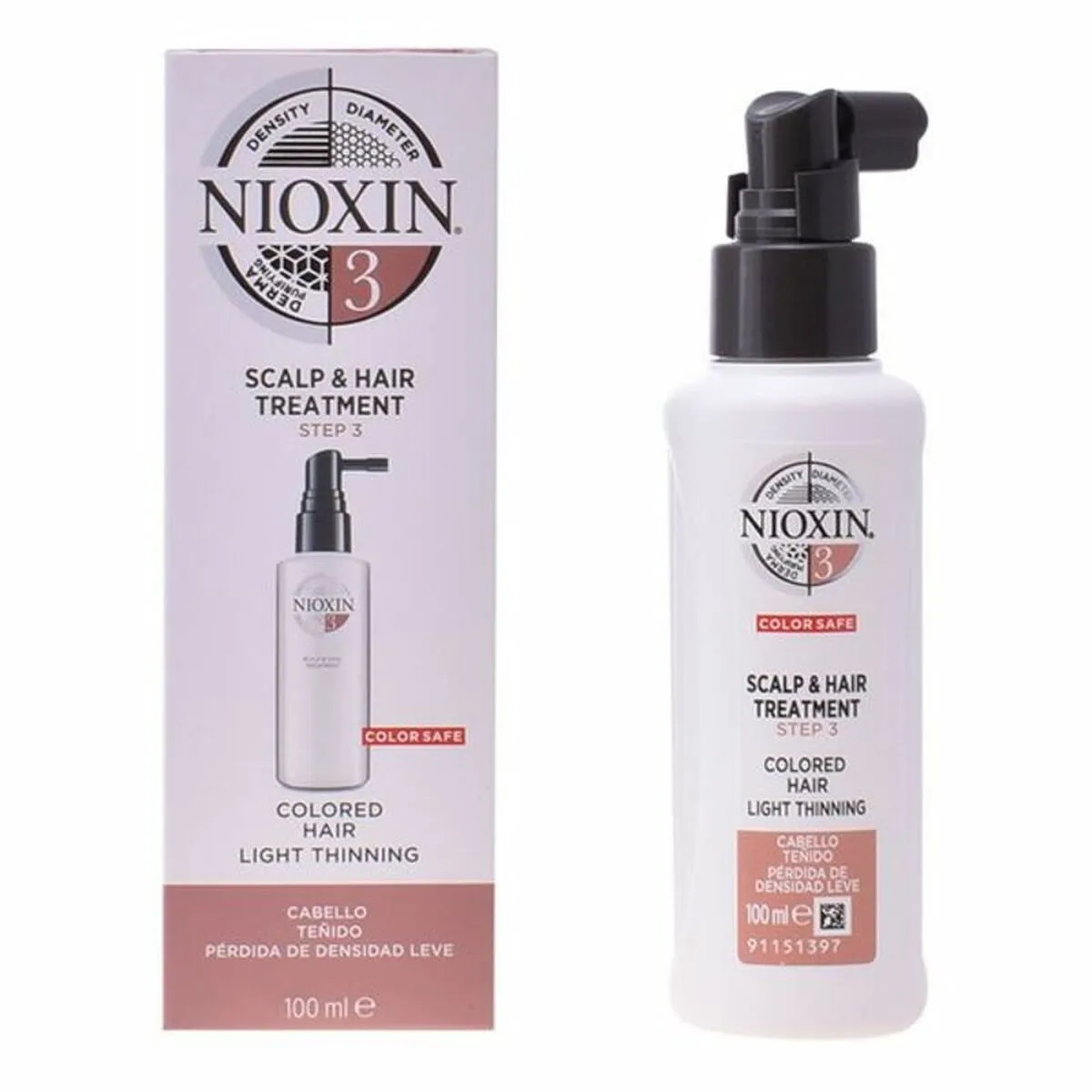 Maschera per Capelli Sottili System 3 Nioxin H2964 (100 ml) 100 ml