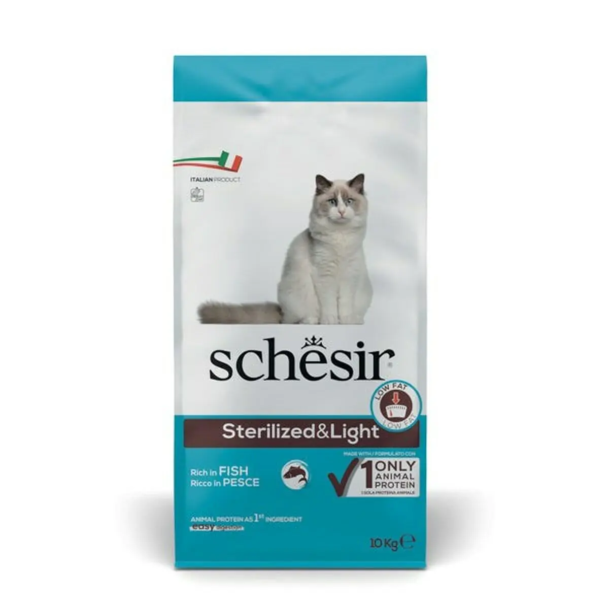 Cibo per gatti Agras Pet Foods Adult Sterilized & Light Pesce 10 kg