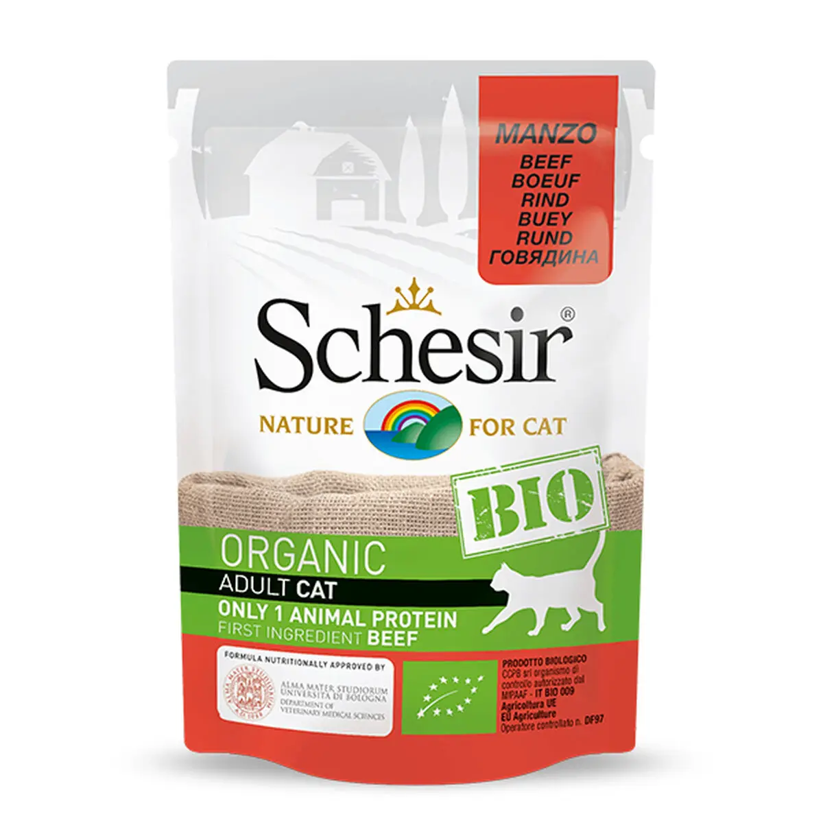 Cibo per gatti Agras Pet Foods SCHESIR Carne di manzo e vitello 85 g