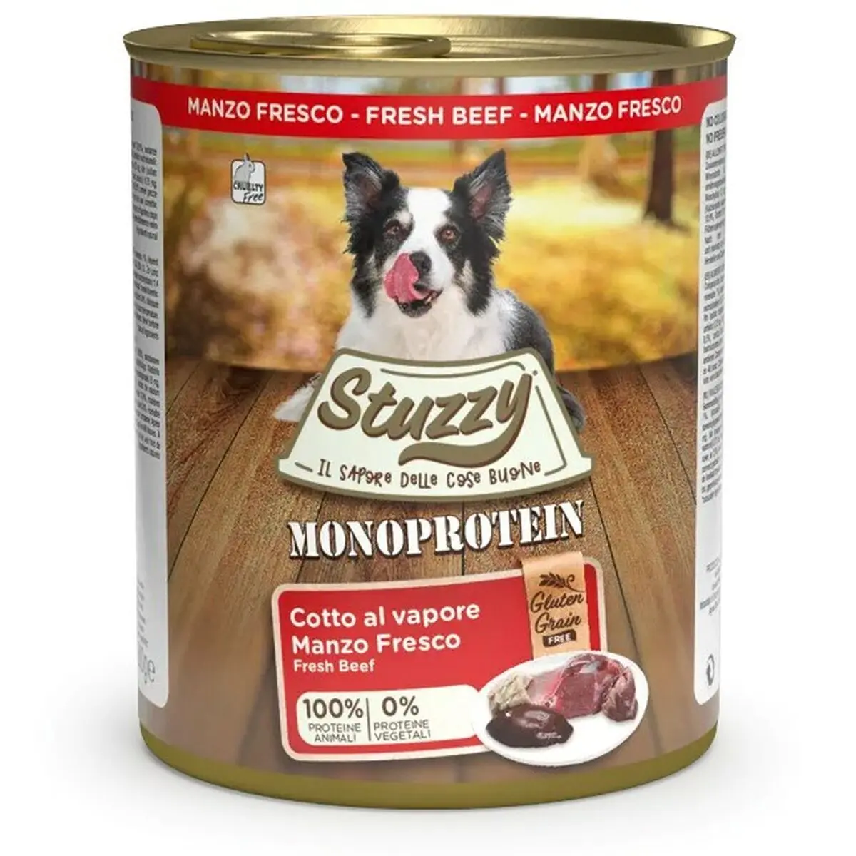 Cibo umido Agras Pet Foods Monoprotein Carne di manzo e vitello 800 g