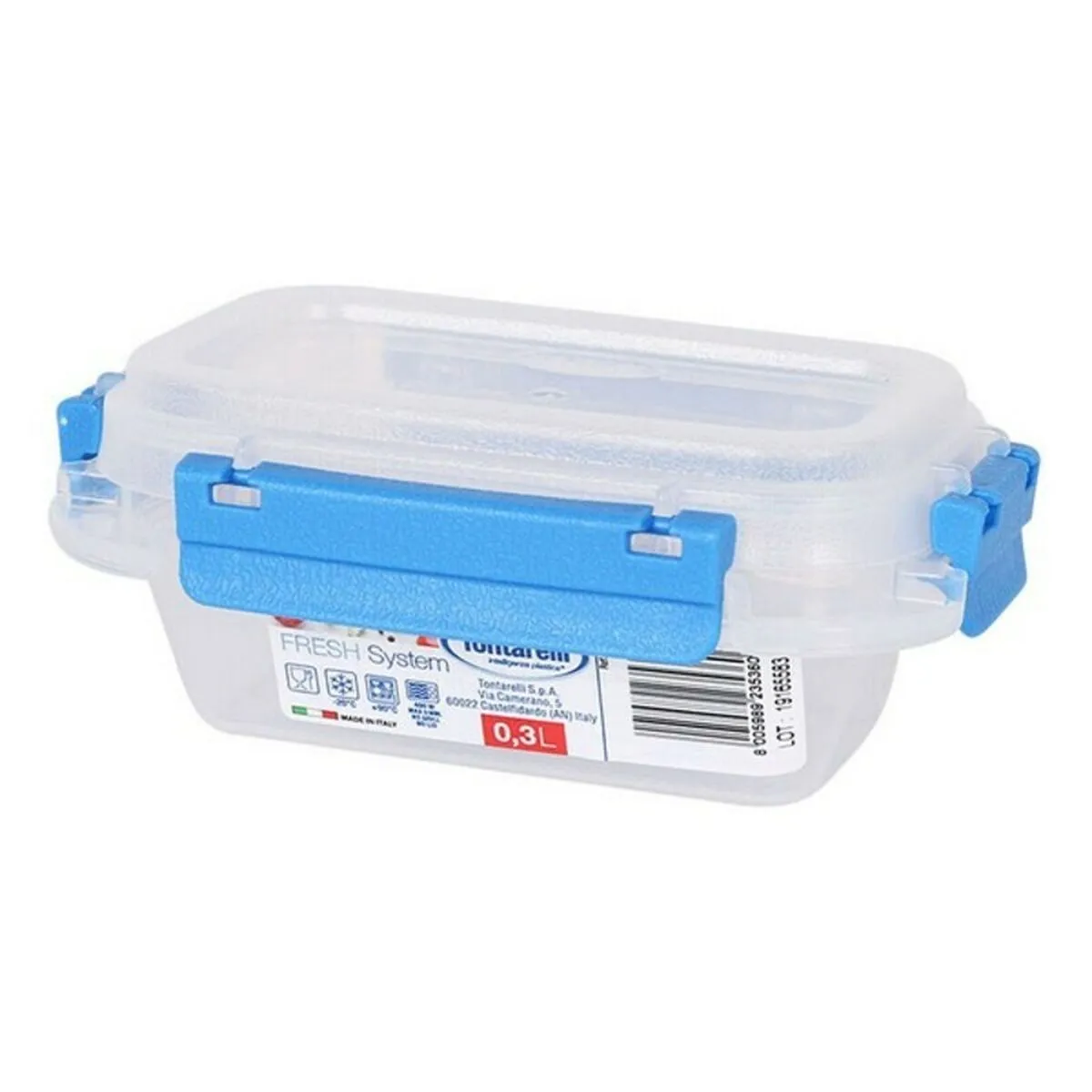 Porta pranzo Ermetico Fresh System Tontarelli 0,3 L Plastica Trasparente (9,5 x 14 x 5,7 cm)