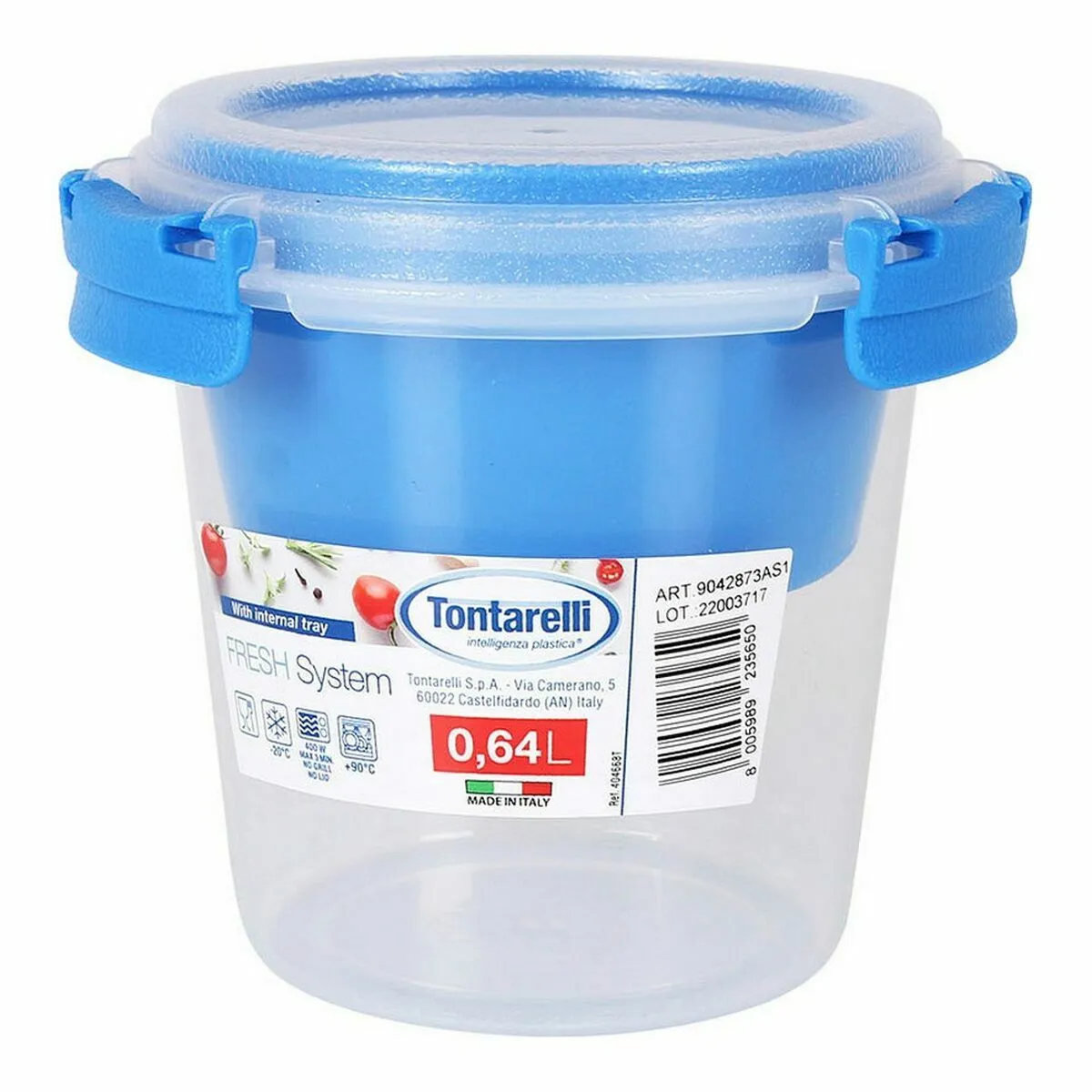 Contenitore Tontarelli Fresh System Plastica 0,64 l Yogurt (ø 12,6 x 11,3 cm)