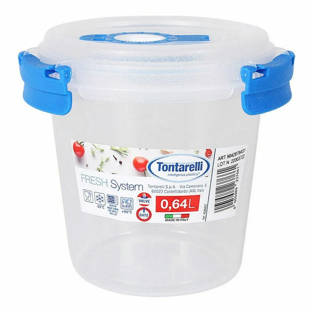 Contenitore Tontarelli Fresh System Plastica 0,64 l Yogurt