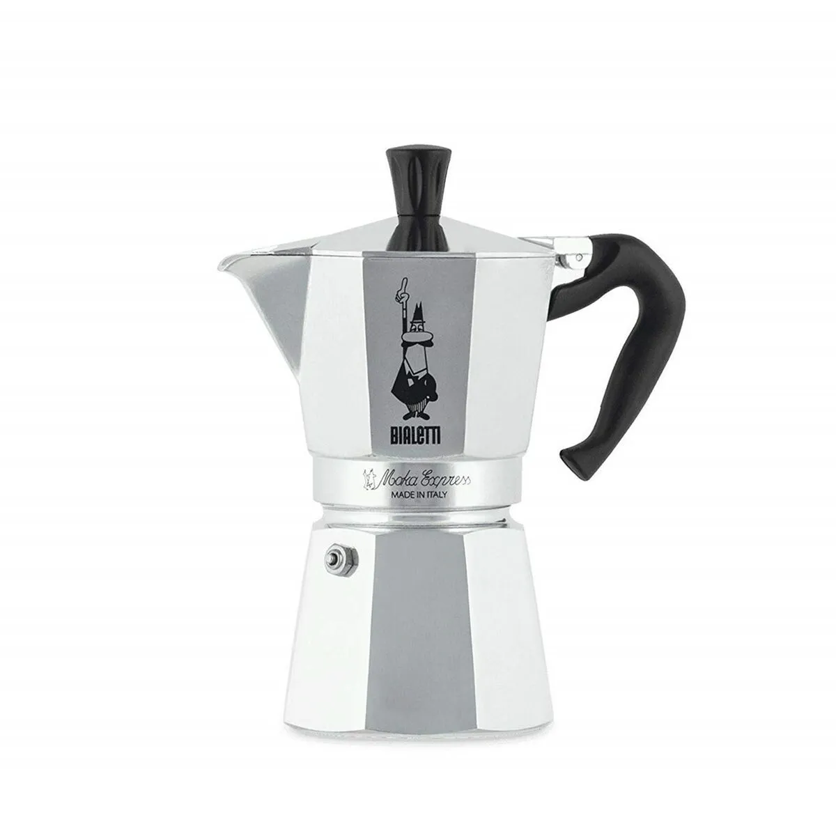 Cafettiera Italiana Bialetti Moka Express Alluminio 300 ml 6 Tazze