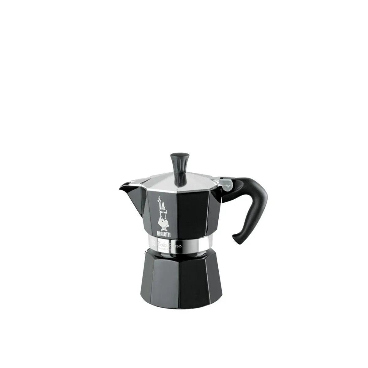 Cafettiera Italiana Bialetti Moka Express Nero Alluminio 6 Tazze