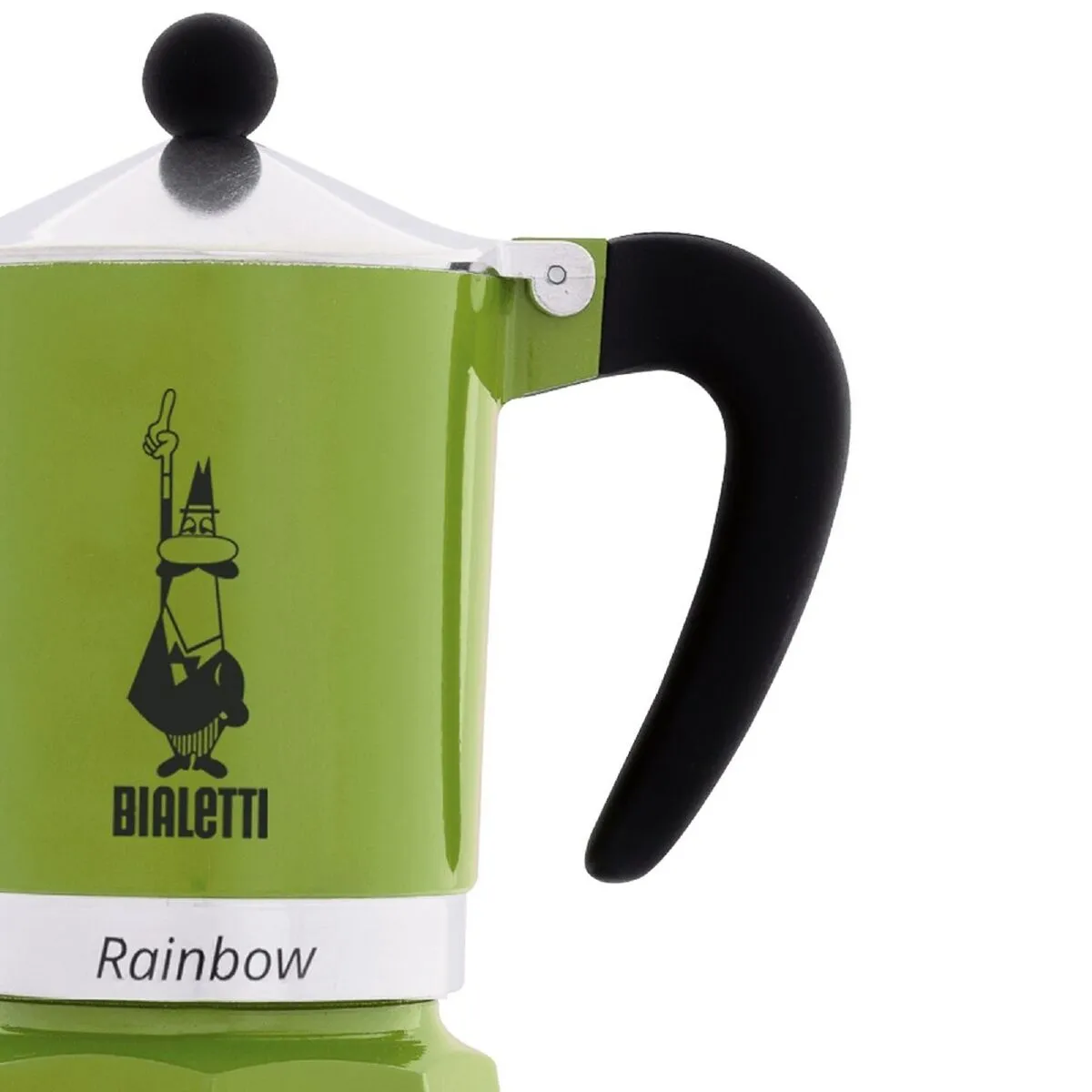 Cafettiera Italiana Bialetti Rainbow Verde Metallo Alluminio 60 ml