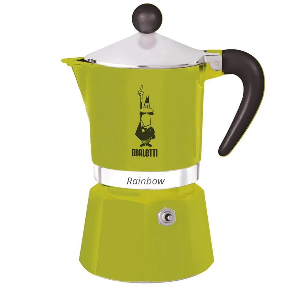 Cafettiera Italiana Bialetti Rainbow Verde Metallo Alluminio Termoplastico 270 ml