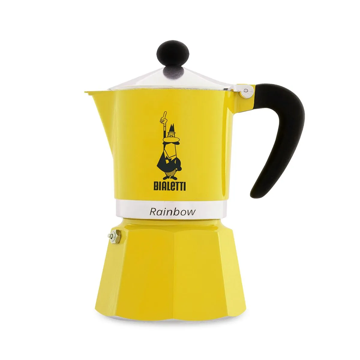 Cafettiera Italiana Bialetti Rainbow Alluminio 3 Tazze