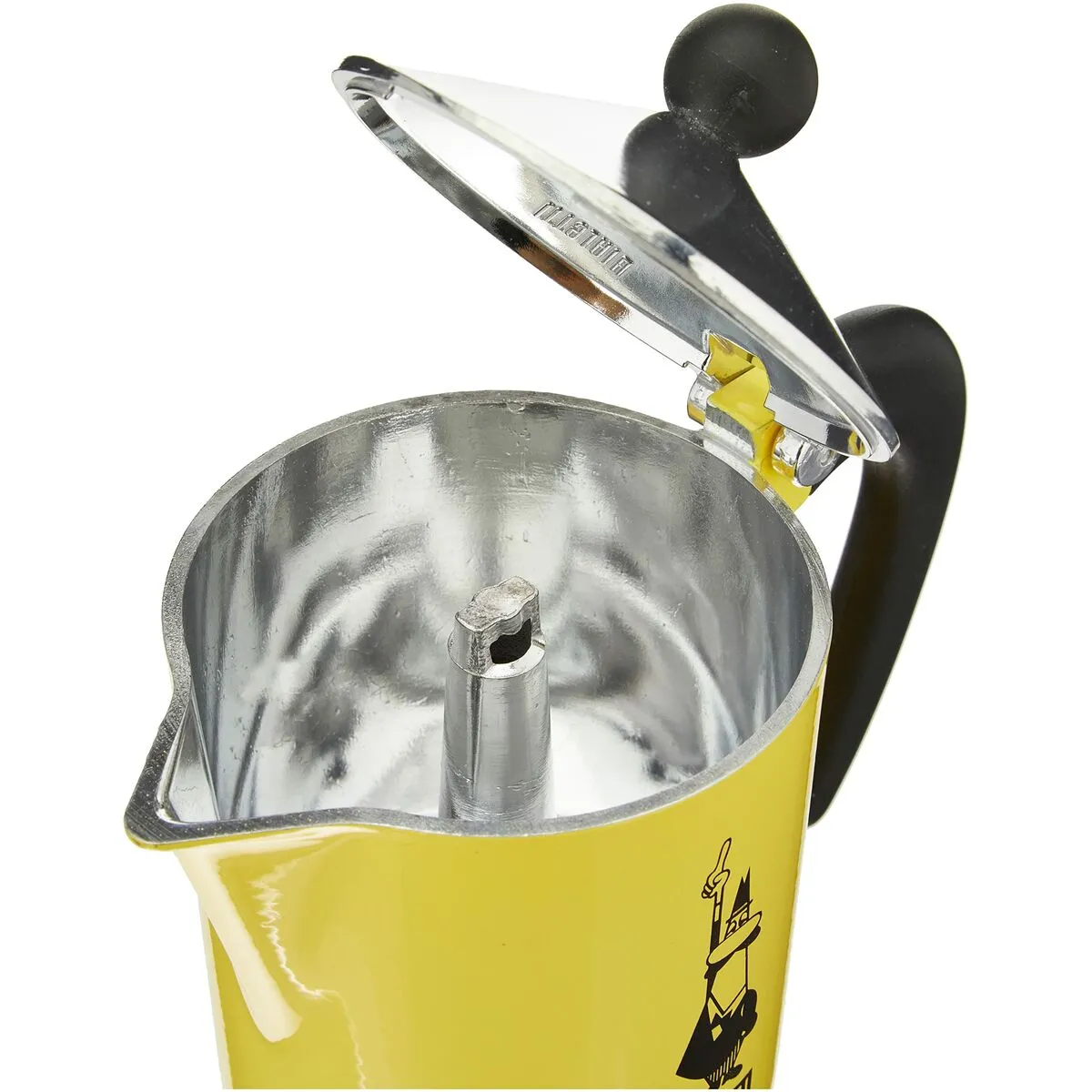 Cafettiera Italiana Bialetti Rainbow Giallo Metallo Alluminio 300 ml 6 Tazze