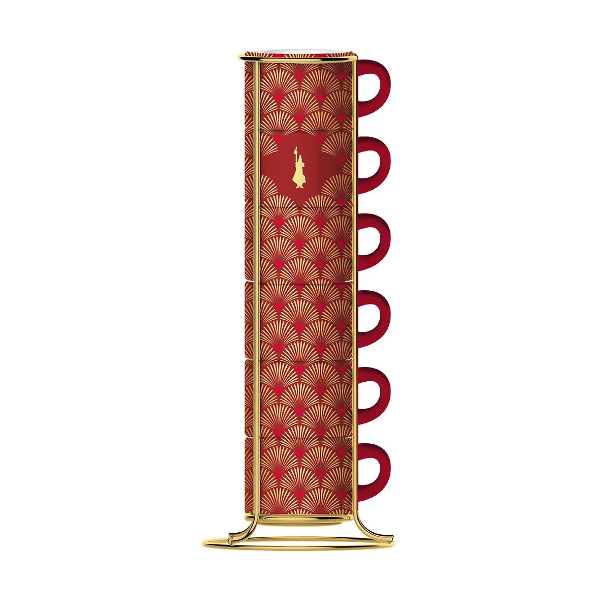 Set di 6 Tazze da Caffè Bialetti Deco Glamour Rosso