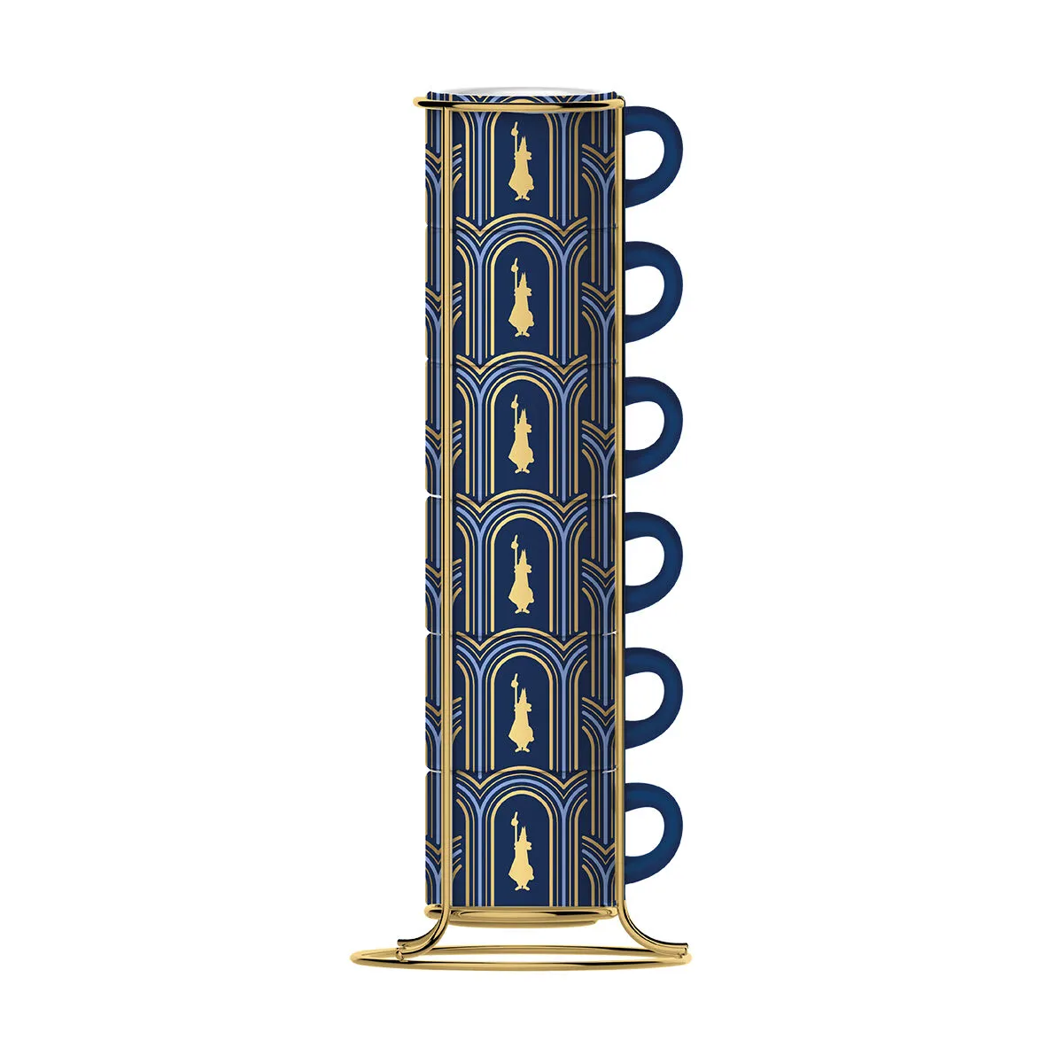 Set di 6 Tazze da Caffè Bialetti Deco Glamour Azzurro